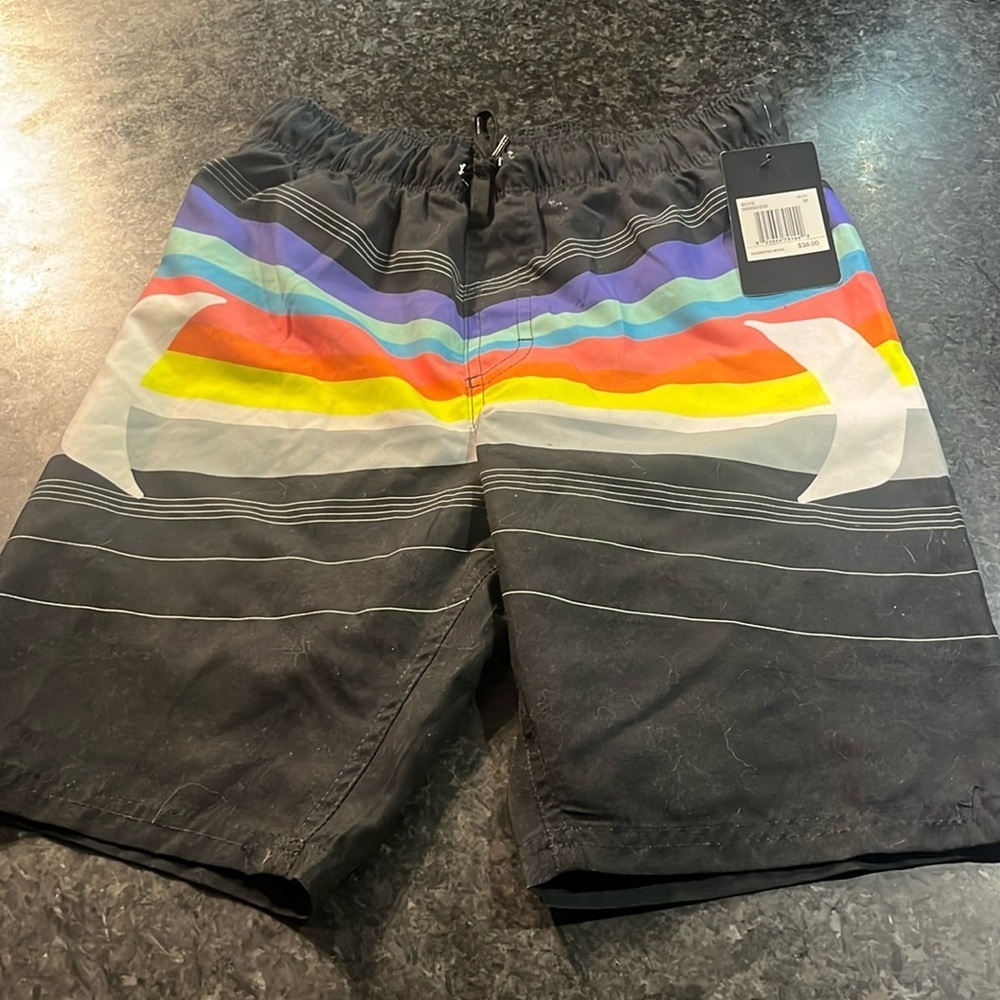 Colorful Striped  Boys Trunks